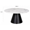 Richmond Interiors Degas Ronde Salontafel Ø80 cm Table de salon Degas 80Ø Coffee table Degas round 80Ø with faux marble