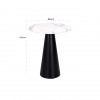 Richmond Interiors Degas Ronde Bijzettafel Ø50 cm End table Degas round 50Ø with faux marble Table d'appoint Degas 50Ø