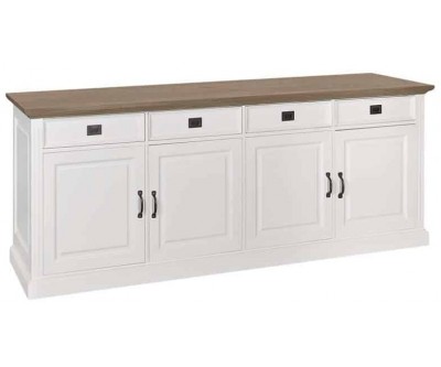 Richmond Interiors Buffet  Dressoir Bahut Sideboard Oakdale 4-doors 4-drawers Bahut Oakdale 4-portes 4-tiroirs