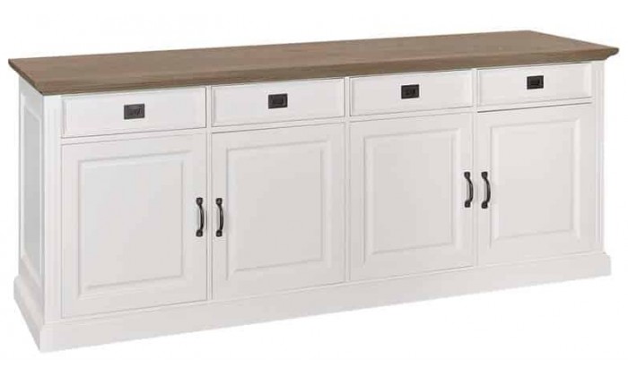 Richmond Interiors Buffet  Dressoir Bahut Sideboard Oakdale 4-doors 4-drawers Bahut Oakdale 4-portes 4-tiroirs