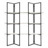 Richmond interiors Vitrine Etagères Présentoir Lagrand Black 3 planches