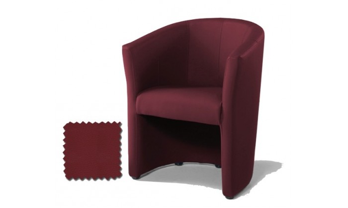 Fauteuil cabriolet design en eco cuir CHARLIE