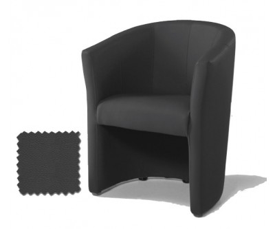 Fauteuil cabriolet design en eco cuir CHARLIE