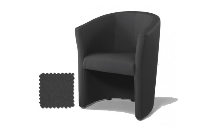 Fauteuil cabriolet design en eco cuir CHARLIE