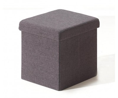 Pouf-coffre pliable tissu DIANA