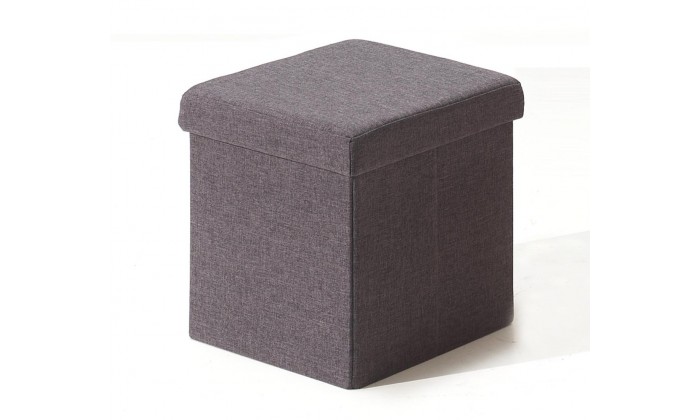 Pouf-coffre pliable tissu DIANA