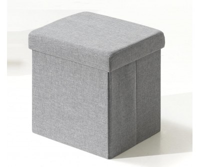 Pouf-coffre pliable tissu DIANA