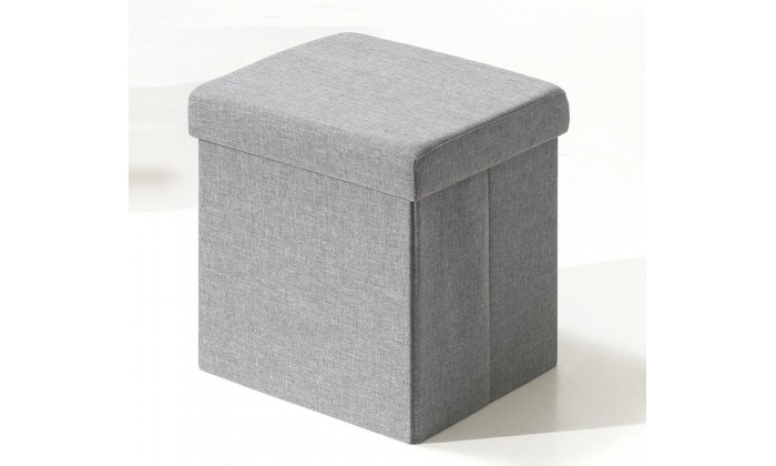 Pouf-coffre pliable tissu DIANA