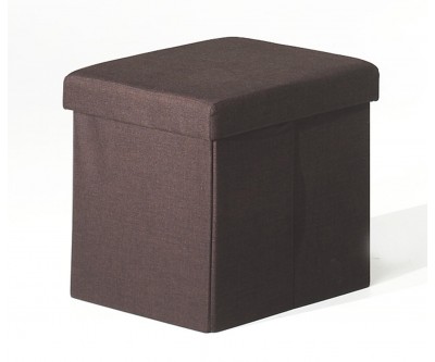 Pouf-coffre pliable tissu DIANA