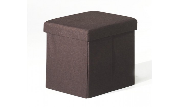 Pouf-coffre pliable tissu DIANA