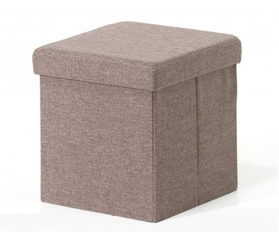 Pouf-coffre pliable tissu DIANA