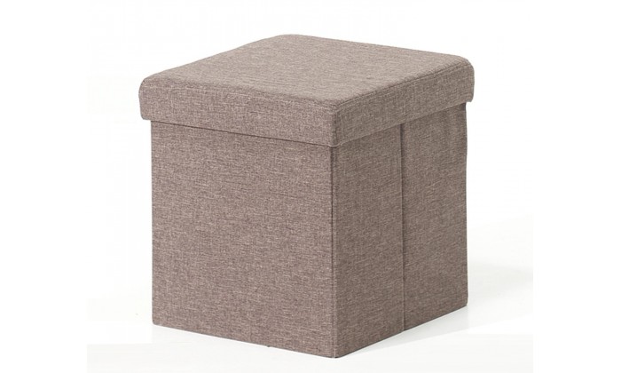 Pouf-coffre pliable tissu DIANA