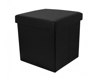 Pouf-coffre pliable eco cuir DIANA