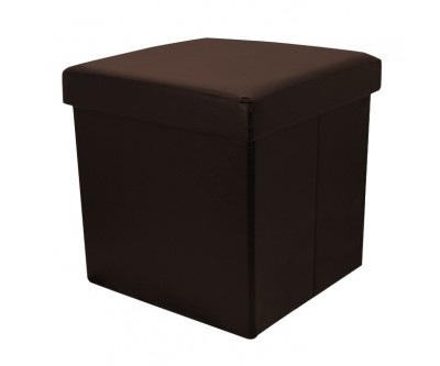 Pouf-coffre pliable eco cuir DIANA