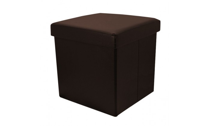 Pouf-coffre pliable eco cuir DIANA