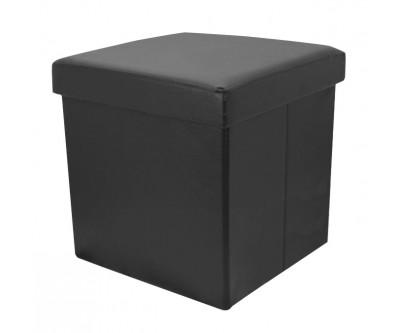 Pouf-coffre pliable eco cuir DIANA