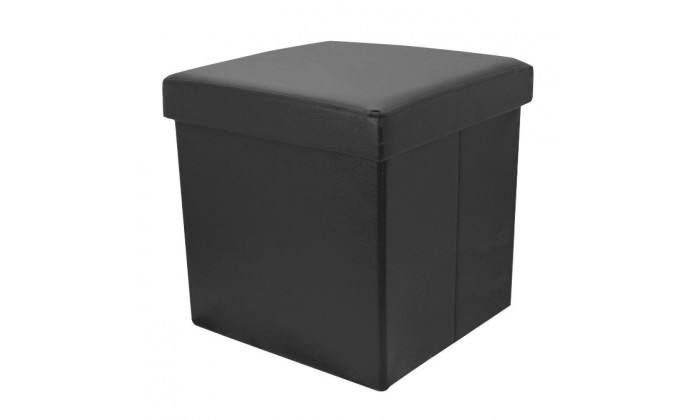 Pouf-coffre pliable eco cuir DIANA