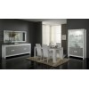 Vitrine 2 portes ultra design blanc et gris laqué PALMA-3