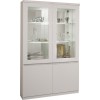 Vitrine 2 portes ultra design blanc laqué garnie de cristaux WAREMME